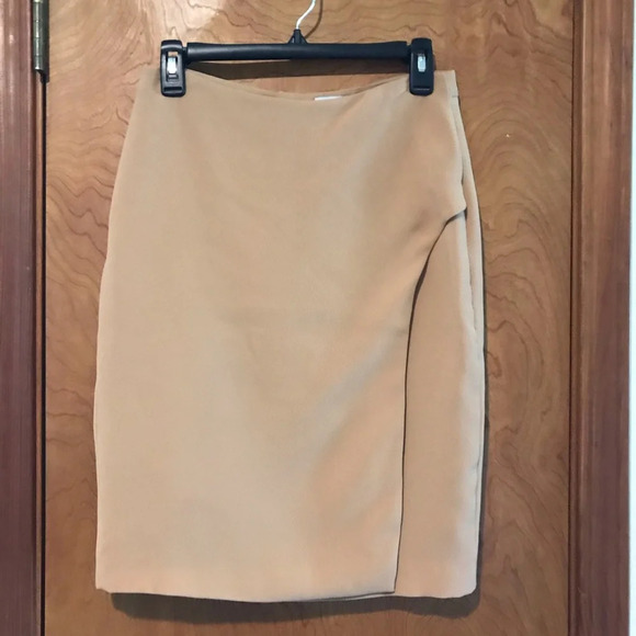 Opening Ceremony Tan Brown Slit Skirt, size 4 - Picture 2 of 6